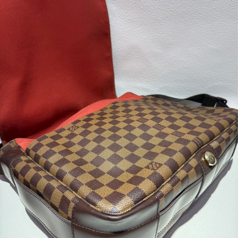 LV 路易威登 格子 單肩包 男款 尺寸：34x10x30cm無附件-10