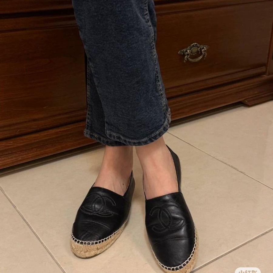 CHANEL 🎀現貨實拍 🎀香奈兒 漁夫鞋~二手(38)號-5