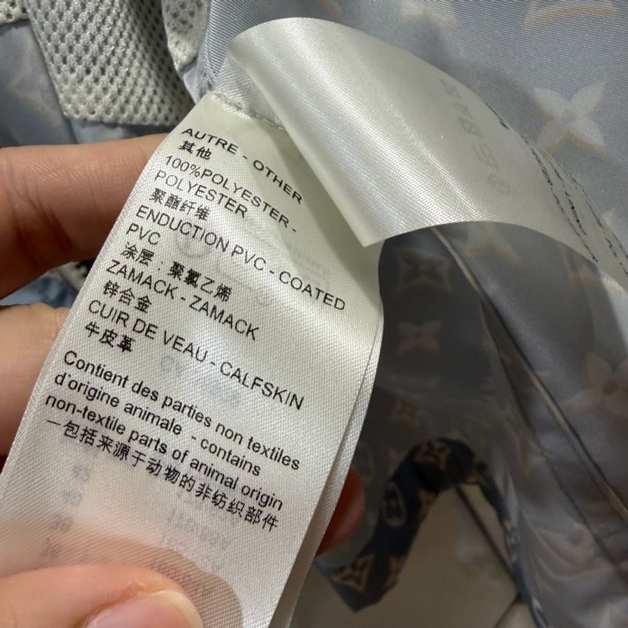 Louis Vuitton LV 老花滿版 限定款 風衣外套 藍 36號-20