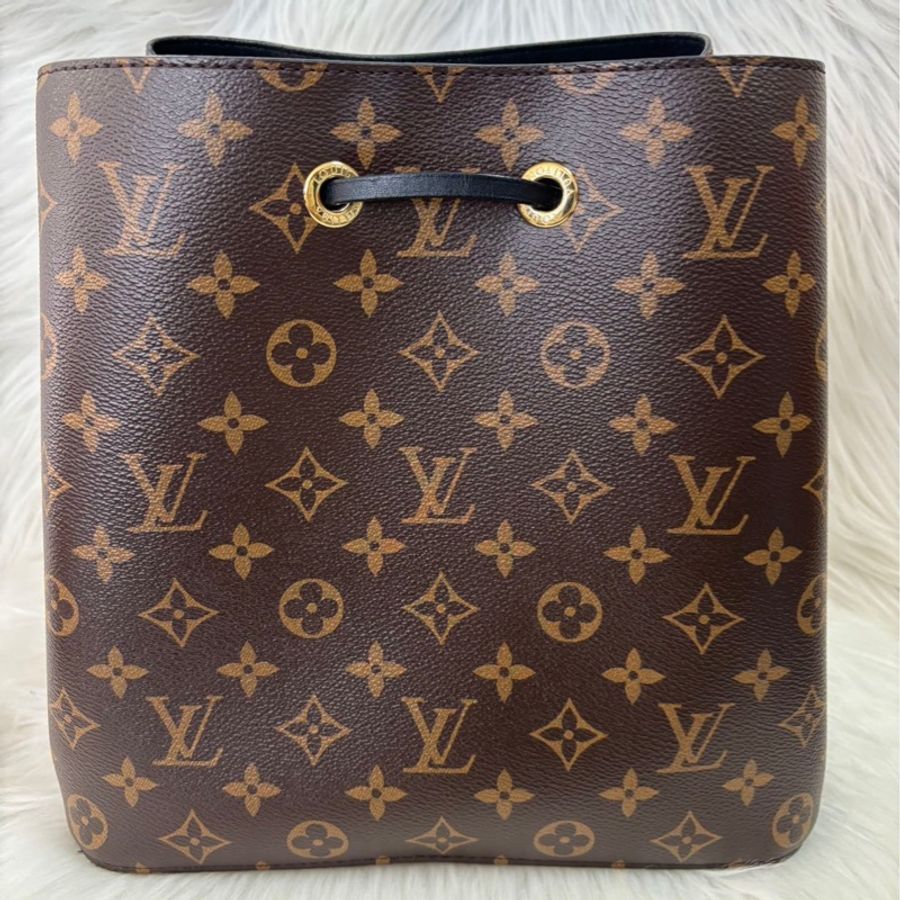 LV 路易威登 NEONOE系列 黑桶中號 牛皮黑色水桶包-2