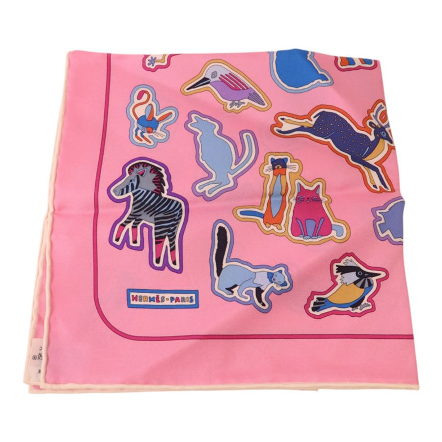 HERMES 絲質Scarf 40x40絲巾-1