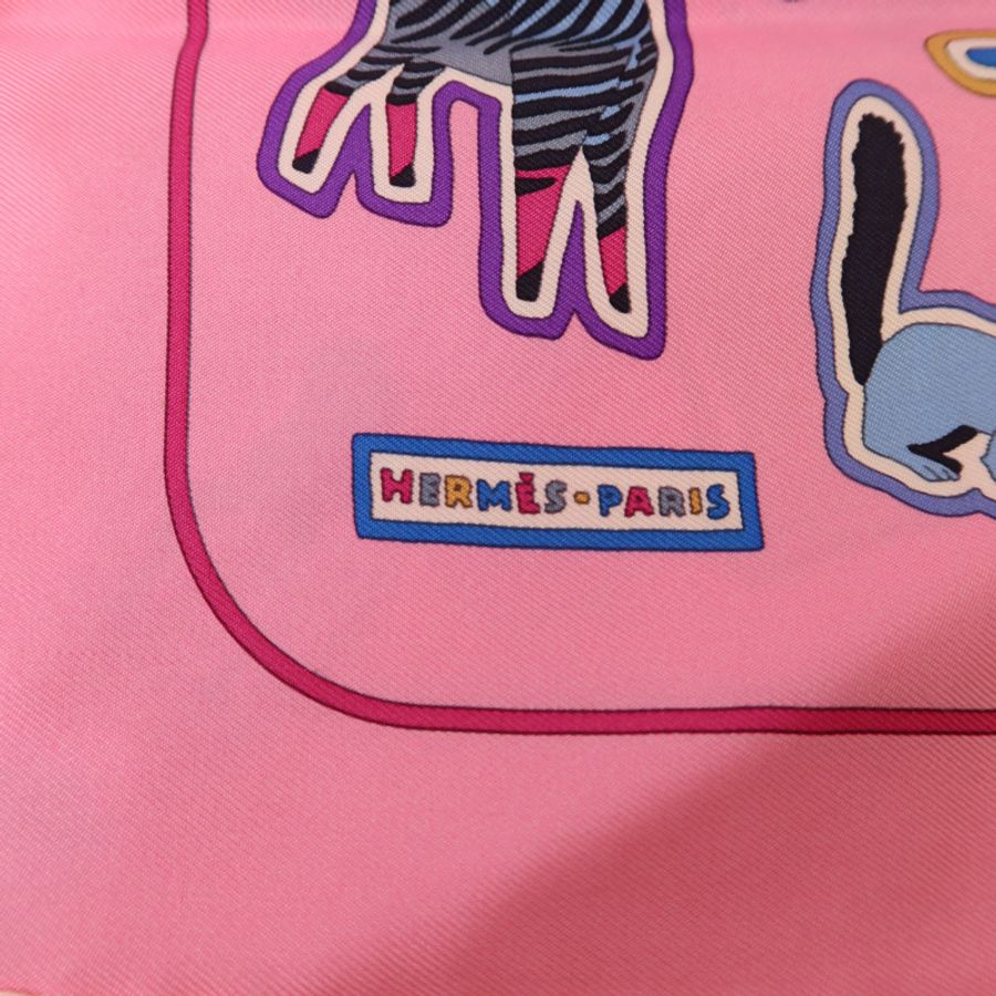 HERMES 絲質Scarf 40x40絲巾-5