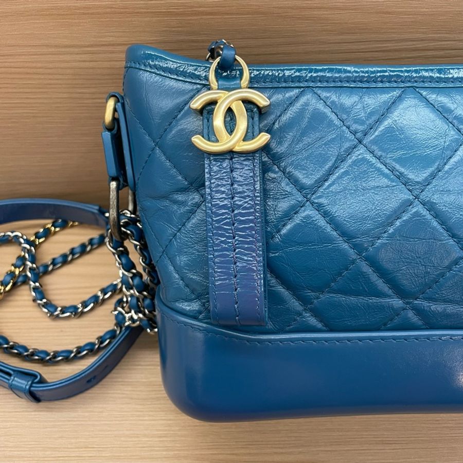 CHANEL香奈儿 流浪包 菱格金銀链 羊皮手提单肩斜挎包 小号 2019年 28開 有卡 有塵袋 無盒子-8