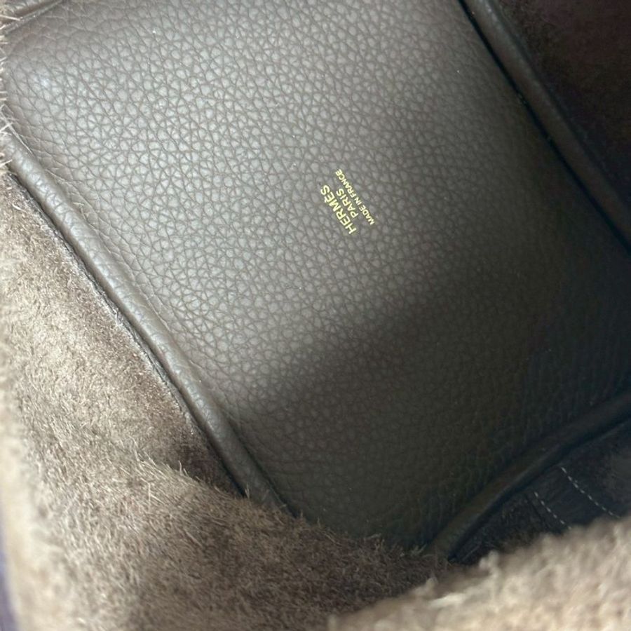 95新🫰🏻 Hermès 愛馬仕 Picotin18 大象灰金釦-6