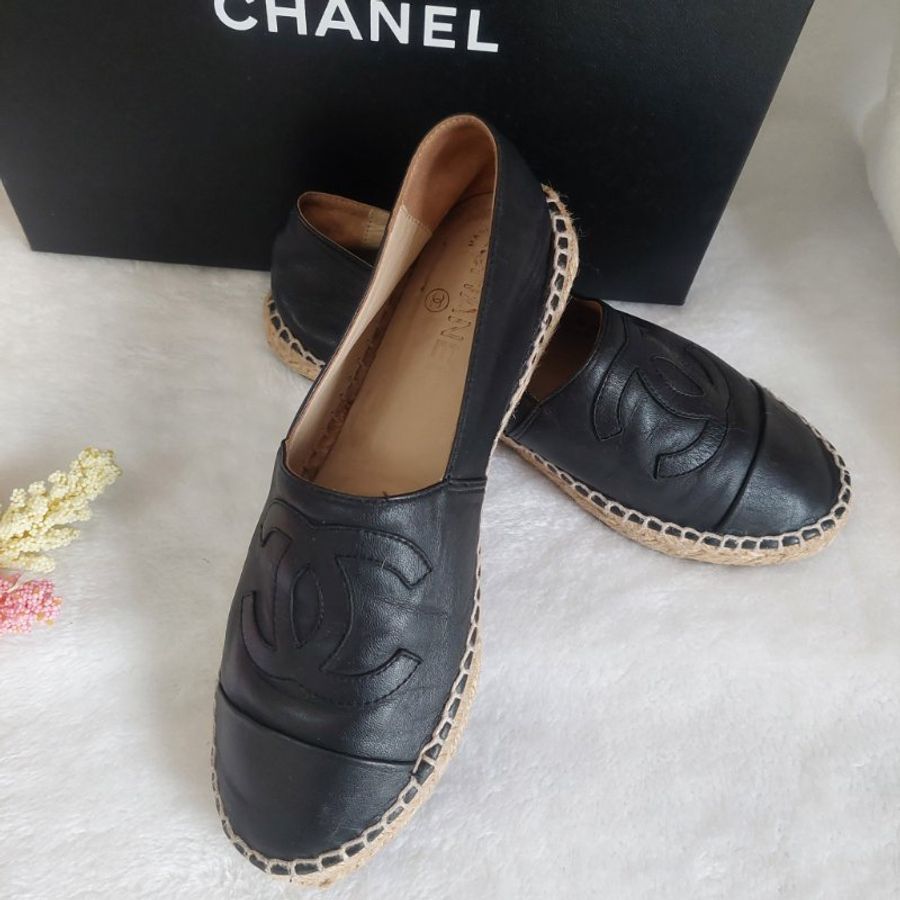 CHANEL 🌈現貨實拍 🌈香奈兒 漁夫鞋~二手(38)號-0