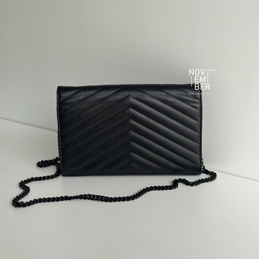 98新🫰🏻 Saint Laurent YSL 聖羅蘭 WOC So Black-5