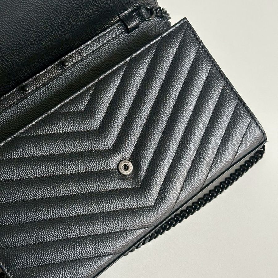 98新🫰🏻 Saint Laurent YSL 聖羅蘭 WOC So Black-6