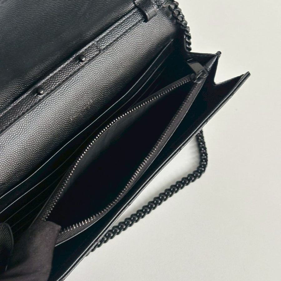 98新🫰🏻 Saint Laurent YSL 聖羅蘭 WOC So Black-7