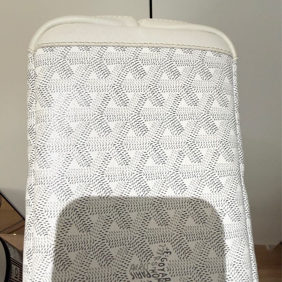 Goyard Artois MM仙女白色 拉鍊托特 肩背包-6