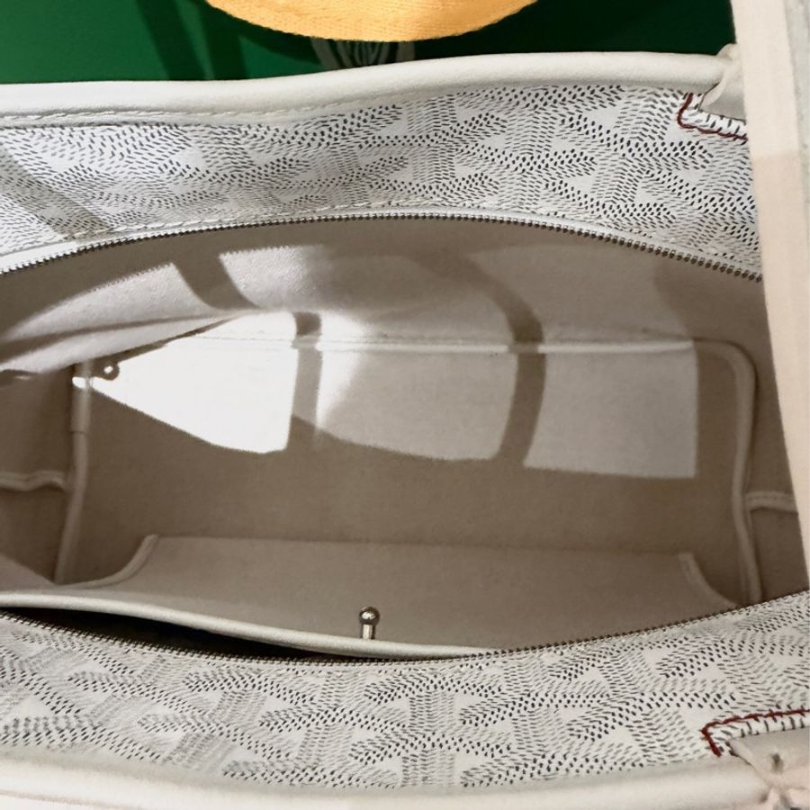 Goyard Artois MM仙女白色 拉鍊托特 肩背包-8