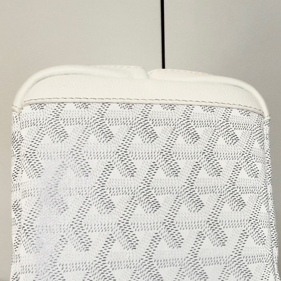 Goyard Artois MM仙女白色 拉鍊托特 肩背包-11