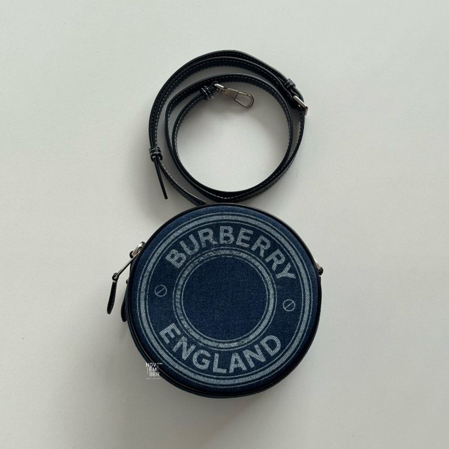 99新🆕 Burberry 牛仔圓餅包-0