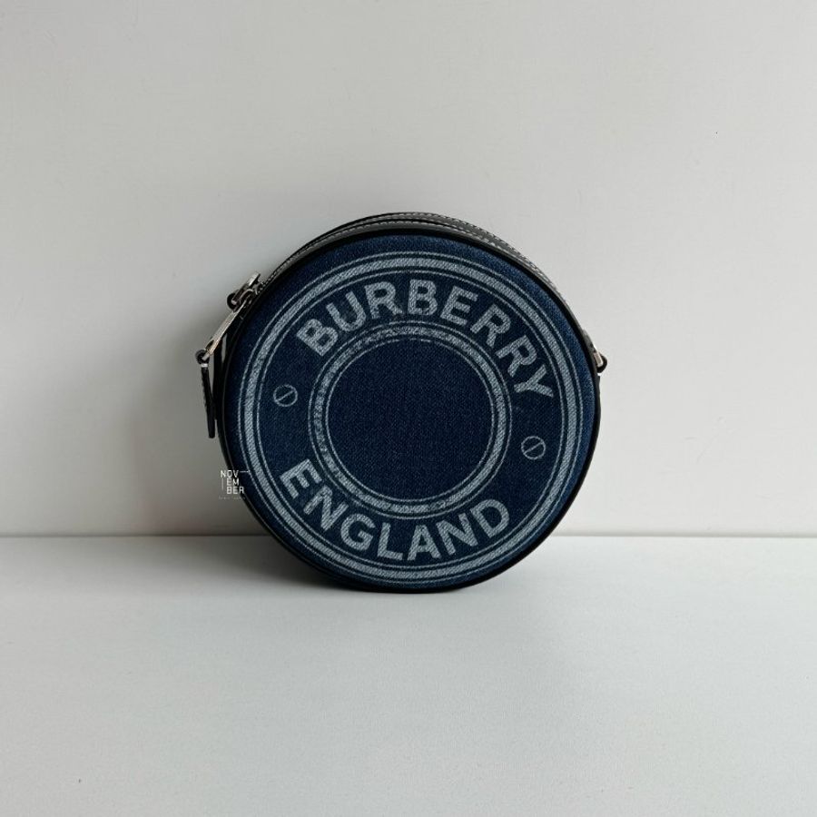 99新🆕 Burberry 牛仔圓餅包-1