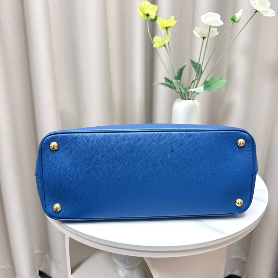 99新 Prada 藍色手提包 尺寸35*24*14cm-4