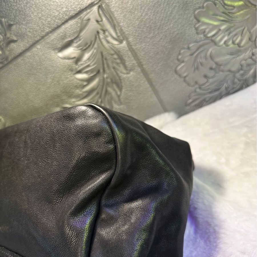 香奈兒單蓋包 黑色菱格紋 大CC Logo鍊條包 鏈條包 肩背包 腋下包 香奈兒 黑色牛皮 中古包 二手包 chanel black calf leather flap chain bag phw-15