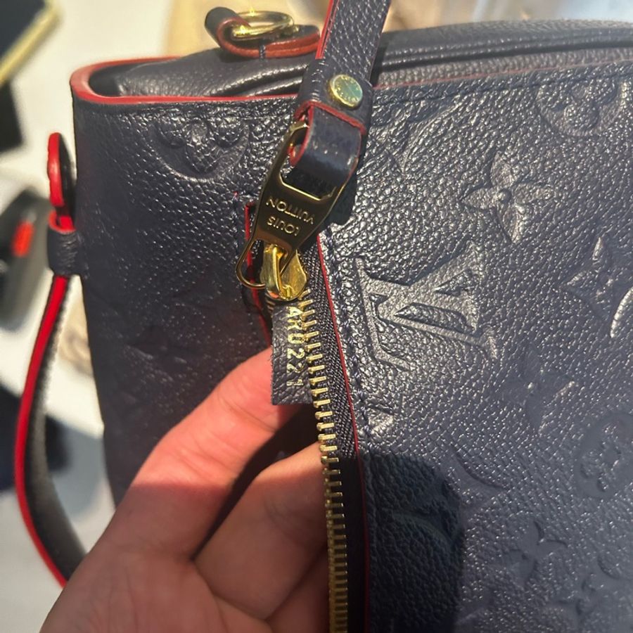 LV 路易威登 藍色牛皮 郵差包-7