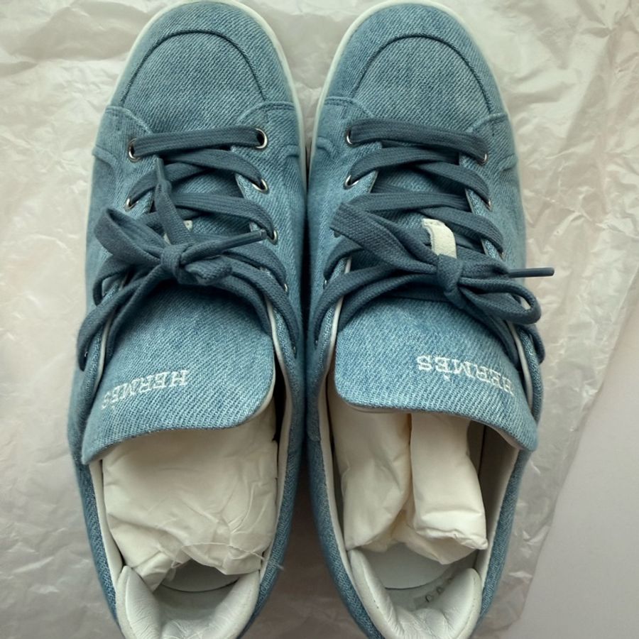 💖Hermes KID 牛仔 休閒鞋 37號💖 小H-18