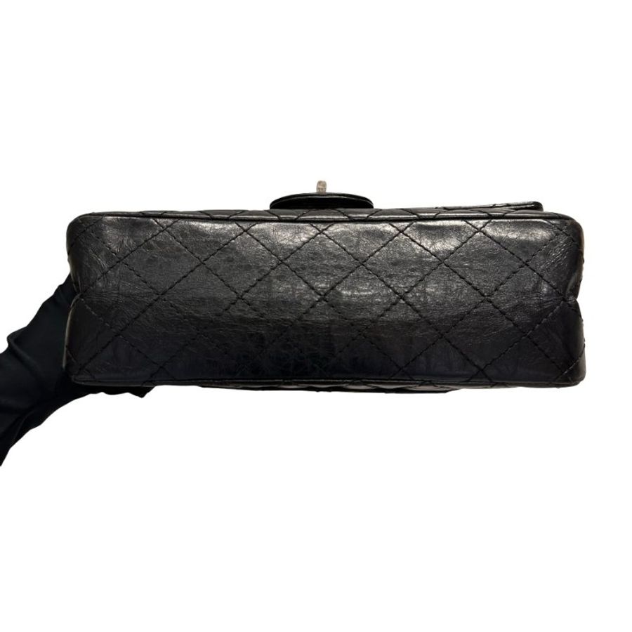 CHANEL 2.55 Shoulder Bag Black PHW-9
