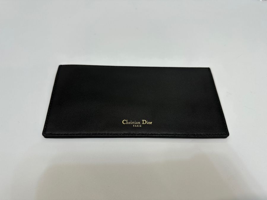 Dior 黑羊皮藤紋Lady Dior pouch 斜背鏈包-5