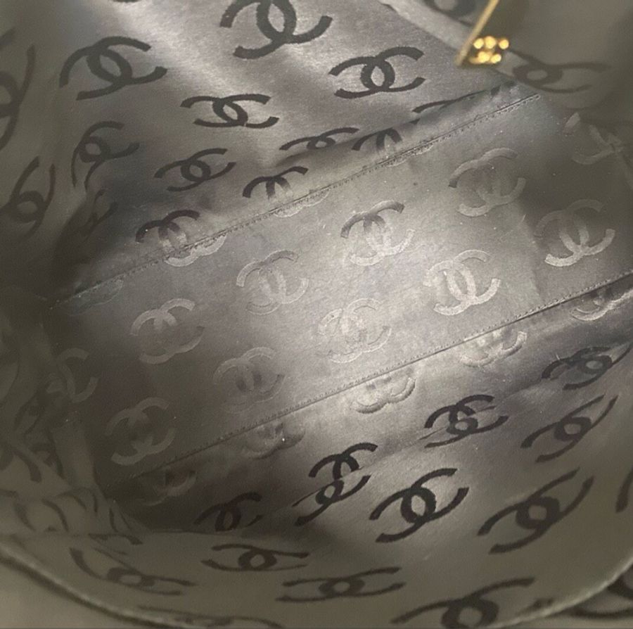 【今年大熱復古款❤️‍🔥這幾年很火的保齡包🎳】Chanel 中古黑金菱格 保齡球單肩包｜手提包-8