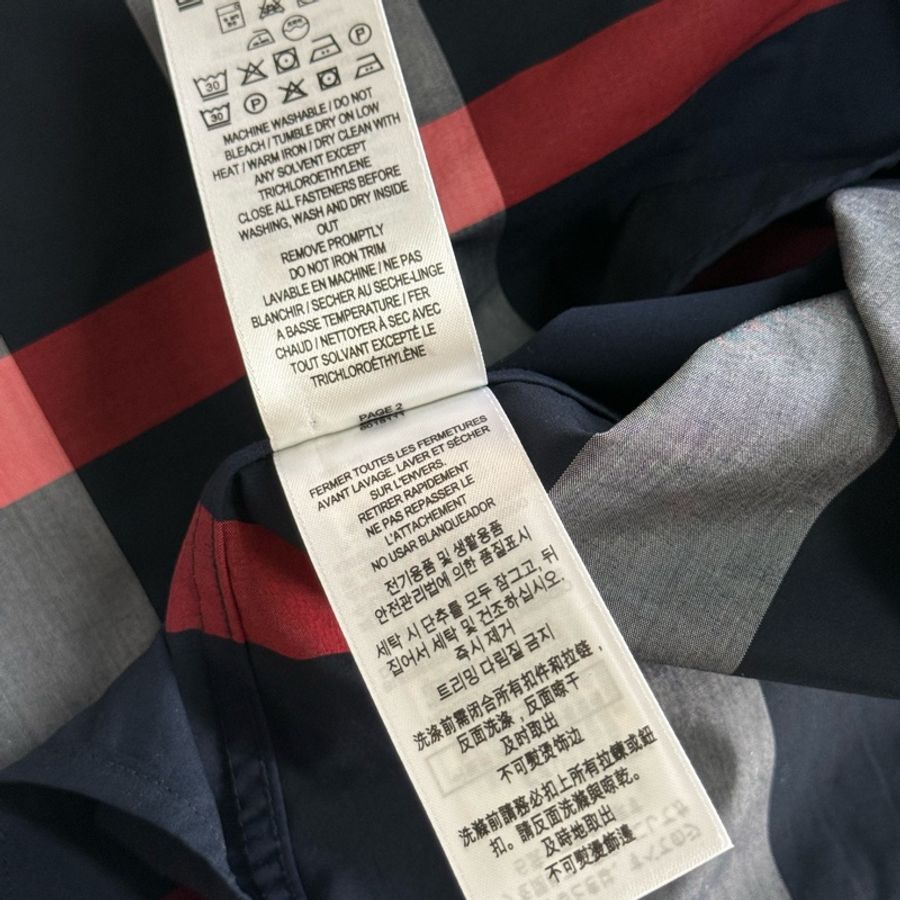 「英國代購」全新BURBERRY博柏利［專櫃價24500］經典格紋襯衫海軍藍-8