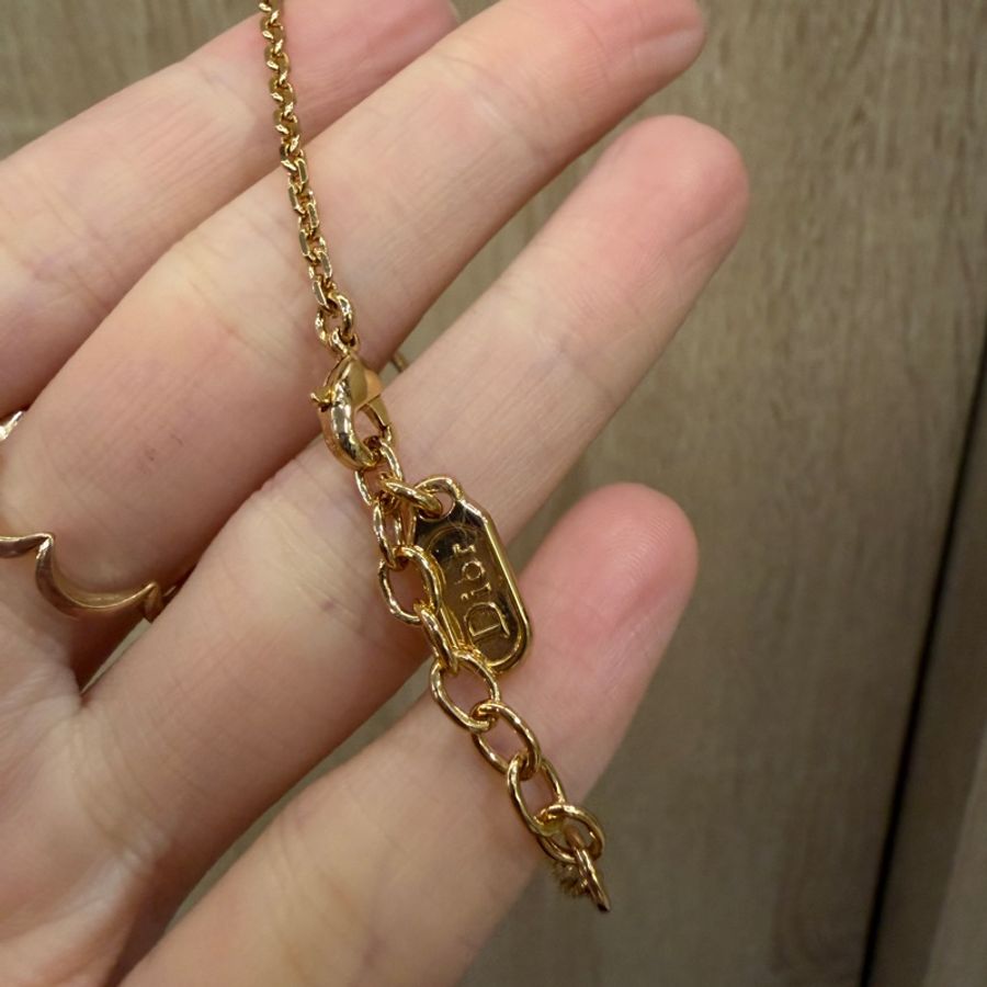 Dior 金色珍珠母貝四葉草Garden手鏈-2