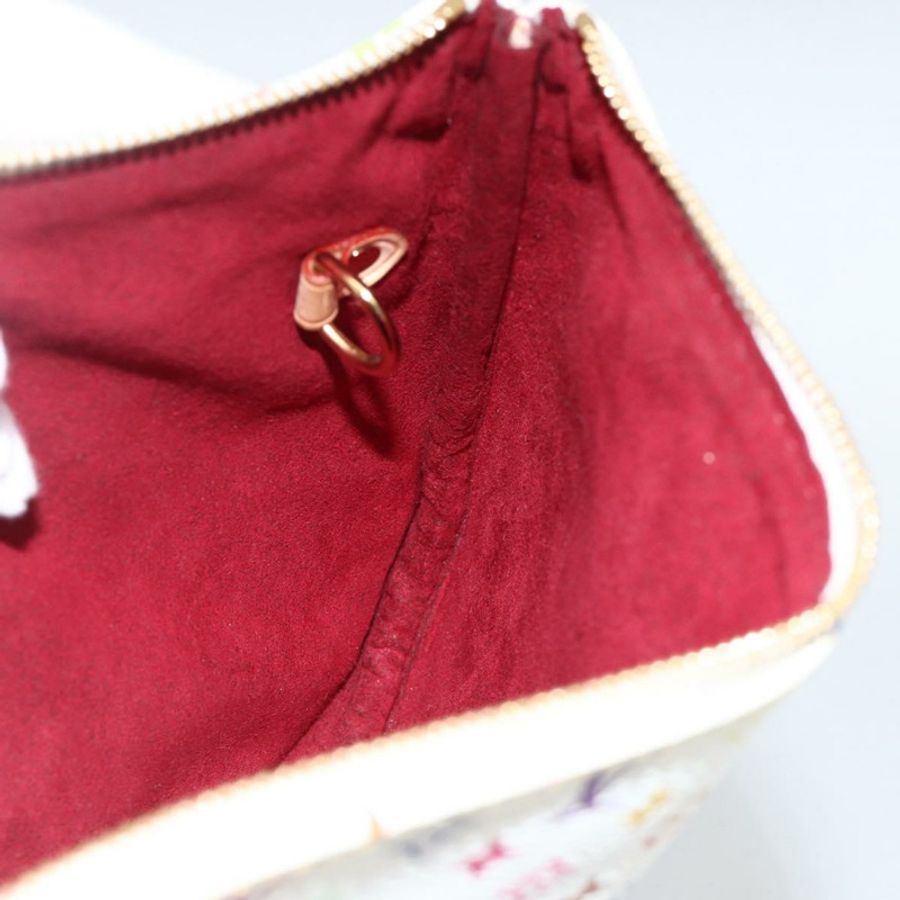 【日本直送】路易威登 Monogram Multicolor Pochette GM 手拿包 白色 M60027 正品 YKZ490A-17