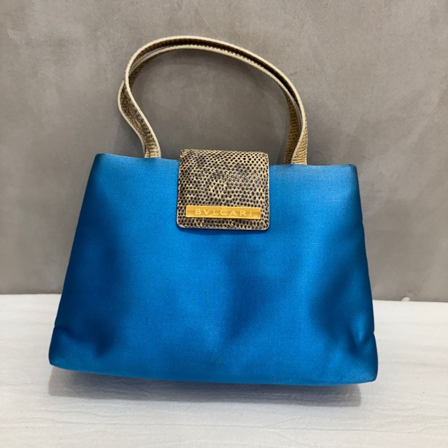 【赫蒂國際精品】 Bvlgari 寶格麗 絲綢緞面肩背包 中古 二手 vintage-3