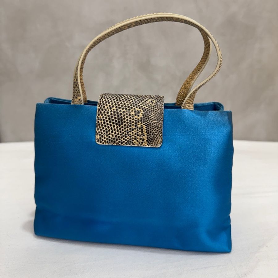 【赫蒂國際精品】 Bvlgari 寶格麗 絲綢緞面肩背包 中古 二手 vintage-7
