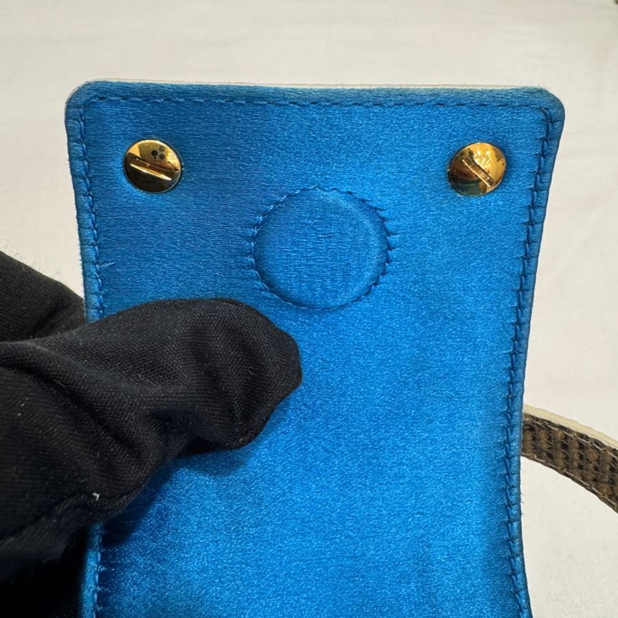【赫蒂國際精品】 Bvlgari 寶格麗 絲綢緞面肩背包 中古 二手 vintage-12