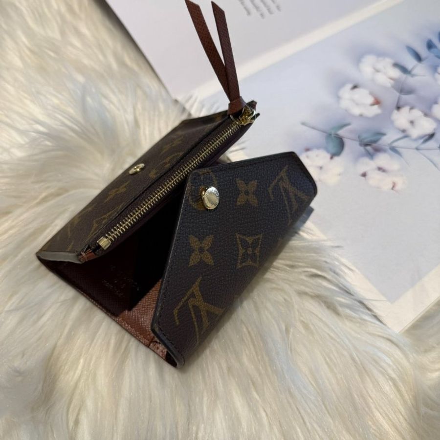 LV Victorine 三折短夾(咖啡) 晶片-3