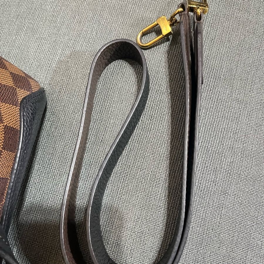 LOUIS VUITTON LV 路易威登 棕色 棋盤格 塗層帆布 Hyde Park 兩用包-15