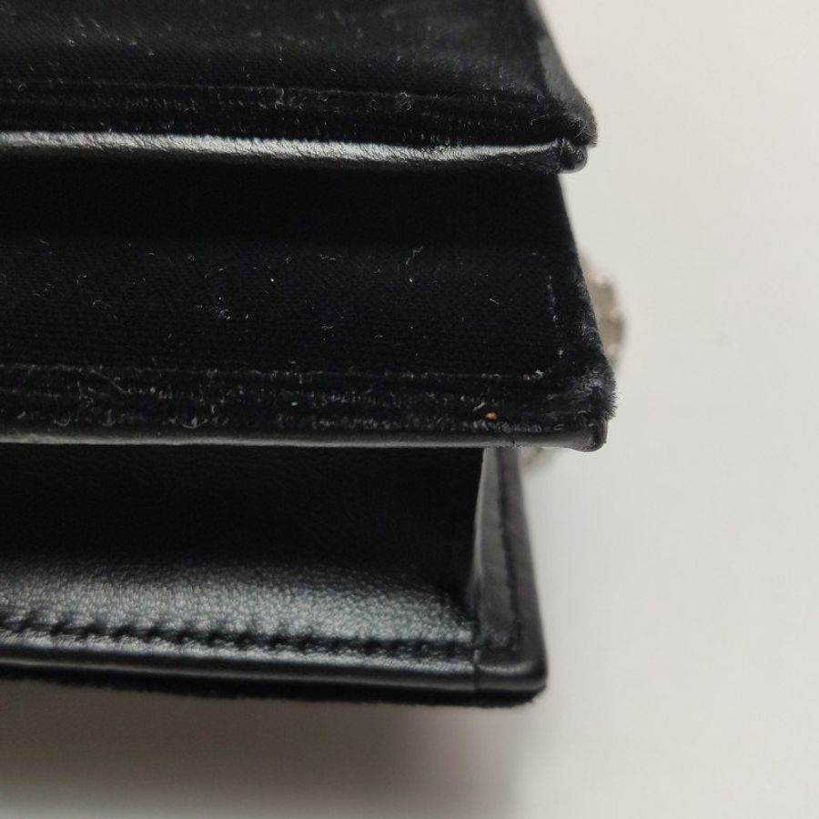 Saint Laurent Kate凱特包小號羊皮絨布鑽扣YSL標誌斜挎包單肩包-15