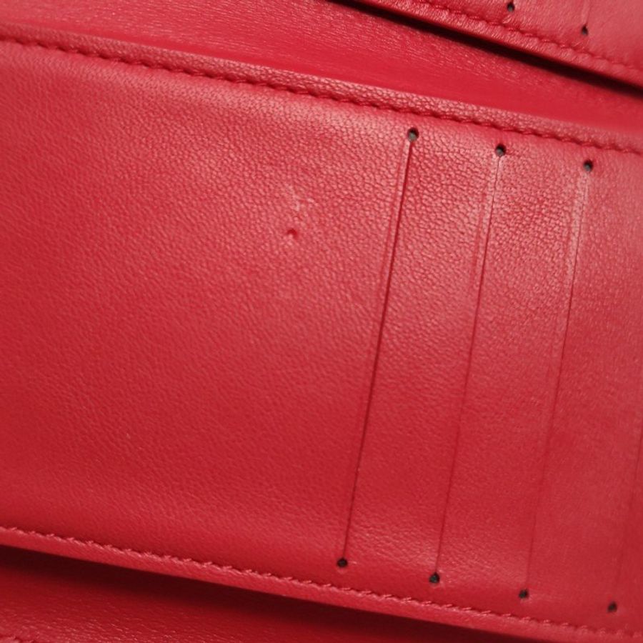 Louis Vuitton(LV)Capucines迷你牛皮純色金屬搭扣錢包-15