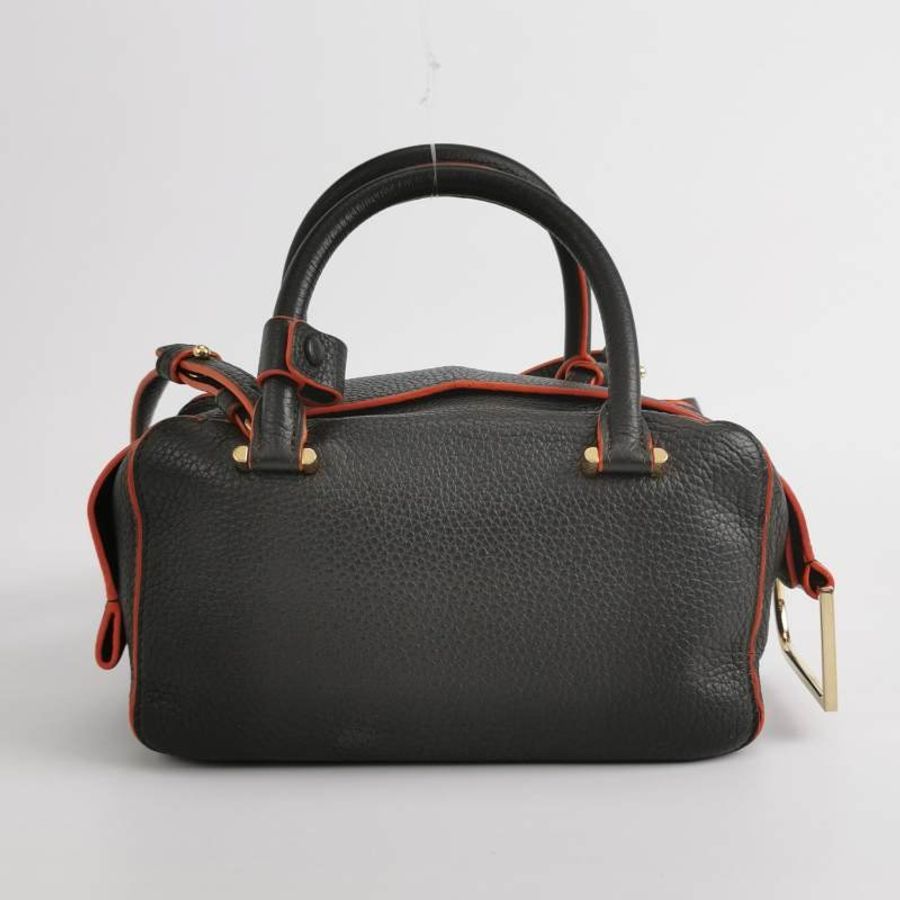 Delvaux Coolbox迷你牛皮拼色D形飾扣斜挎包單肩包-4