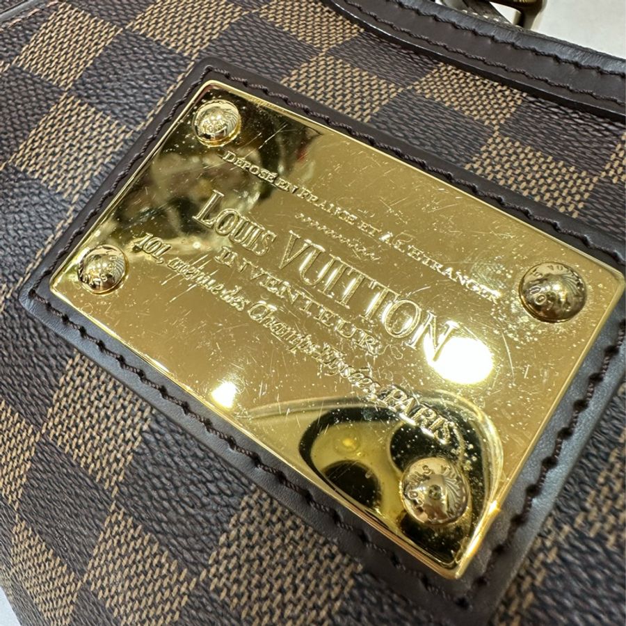 LV N48180 咖啡棋盤格金牌肩背包-15