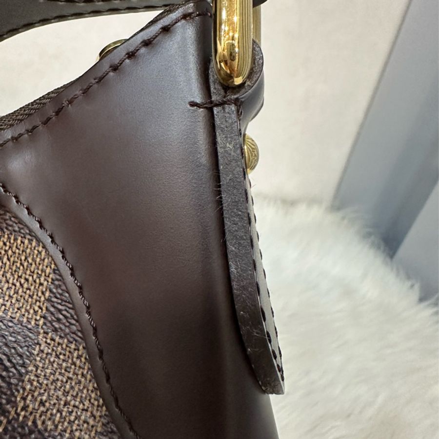 LV N48180 咖啡棋盤格金牌肩背包-20