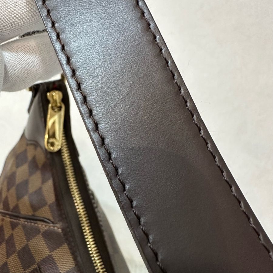 LV N48180 咖啡棋盤格金牌肩背包-24