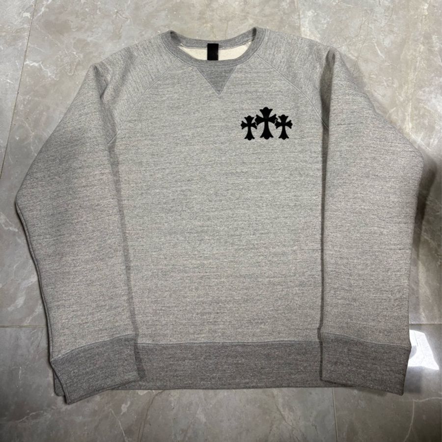 Chrome Hearts 灰色尼龍梵文十字衛衣-0