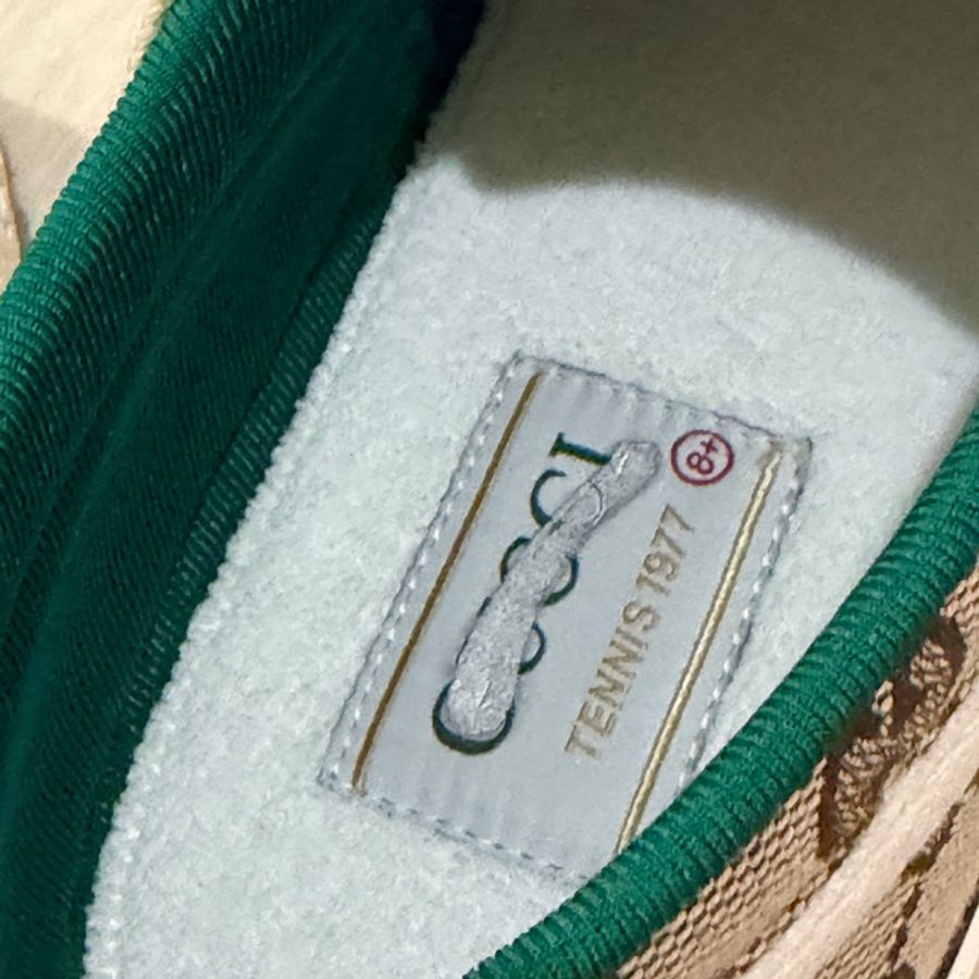 🔥【專櫃正品Gucci帆布鞋EU42.5】 男女皆可穿Gucci Men’s GG Tennis 1977 Sneake 全新正品保證-12
