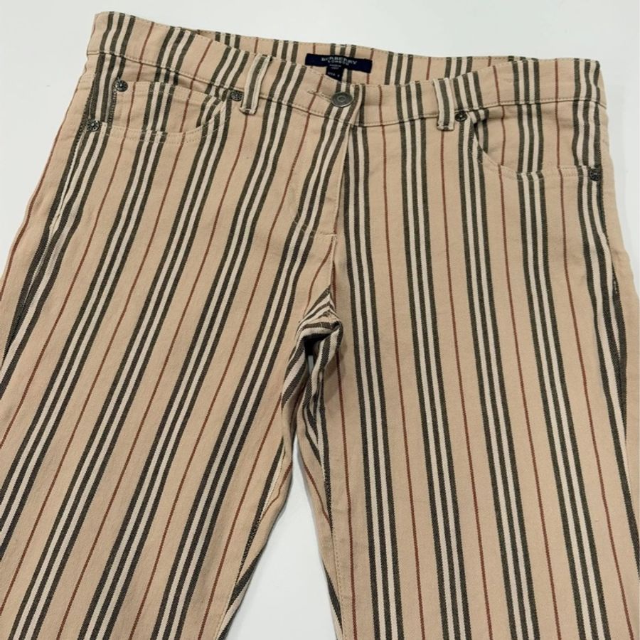 BURBERRY 倫敦 直條經典彈性長褲-4