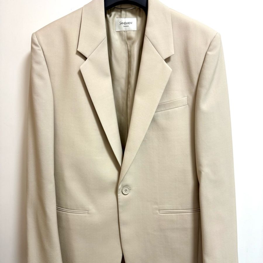 Saint Laurent YSL light beige blazer jacket 西裝外套-1