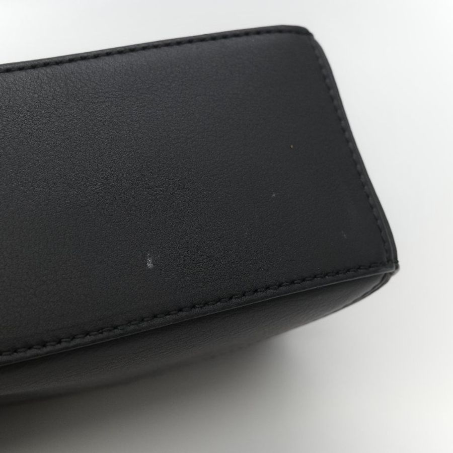 Loewe 羅威 Puzzle 黑色經典 小牛皮 迷你型 幾何 肩背包 斜挎包 拼圖包-8