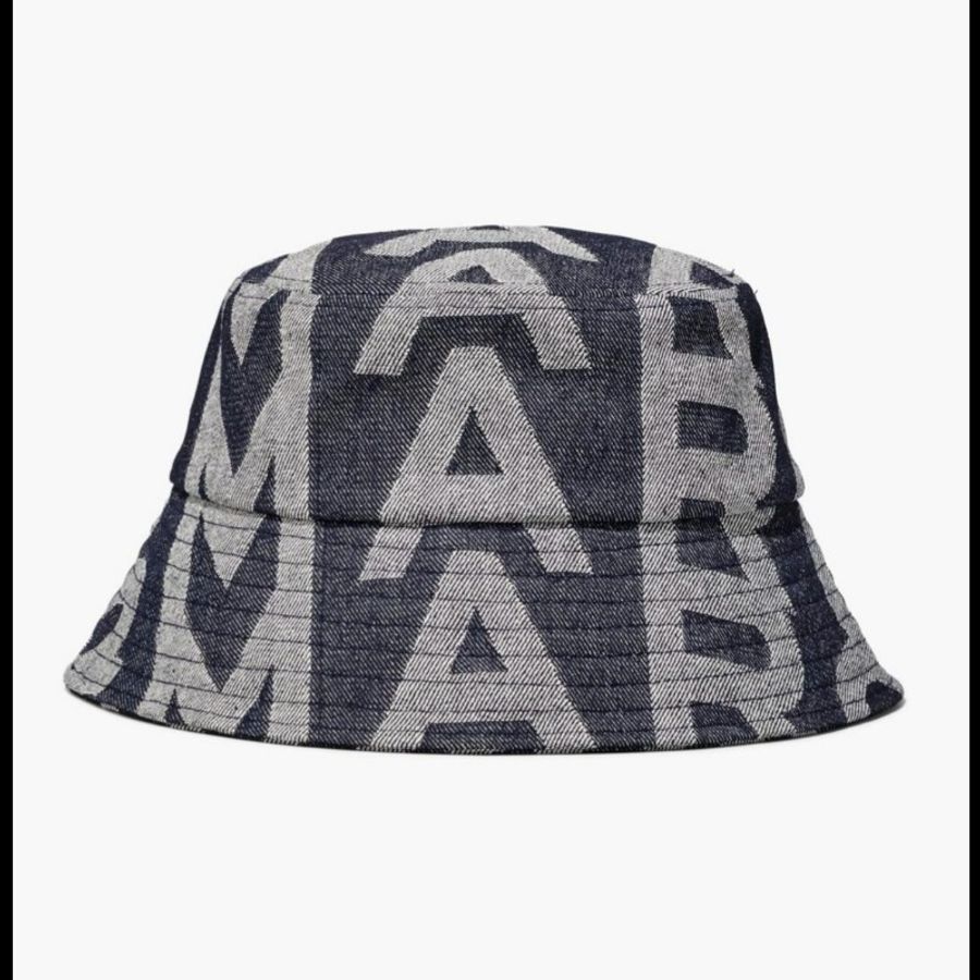 MJ Marc Jacobs Monogram 專櫃款 滿版牛仔漁夫帽 M/L 中性款(不可議)-0
