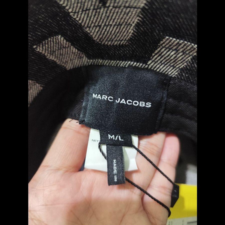 MJ Marc Jacobs Monogram 專櫃款 滿版牛仔漁夫帽 M/L 中性款(不可議)-7