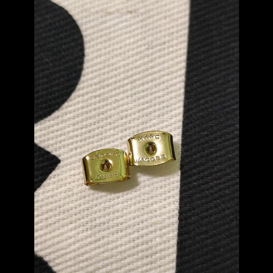 MJ Marc Jacobs Monogram 專櫃款 滿版球型耳環 中性款(不可議)-4