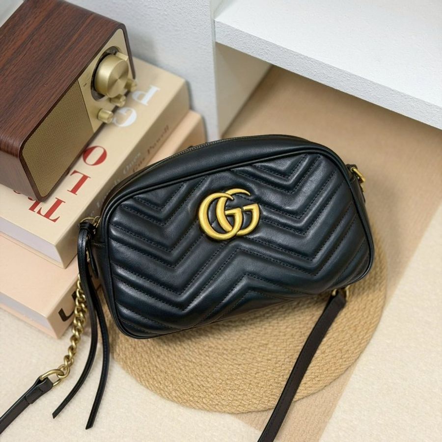 🏷Gucci 古馳．Marmont 24 相機包/客人寄賣-0