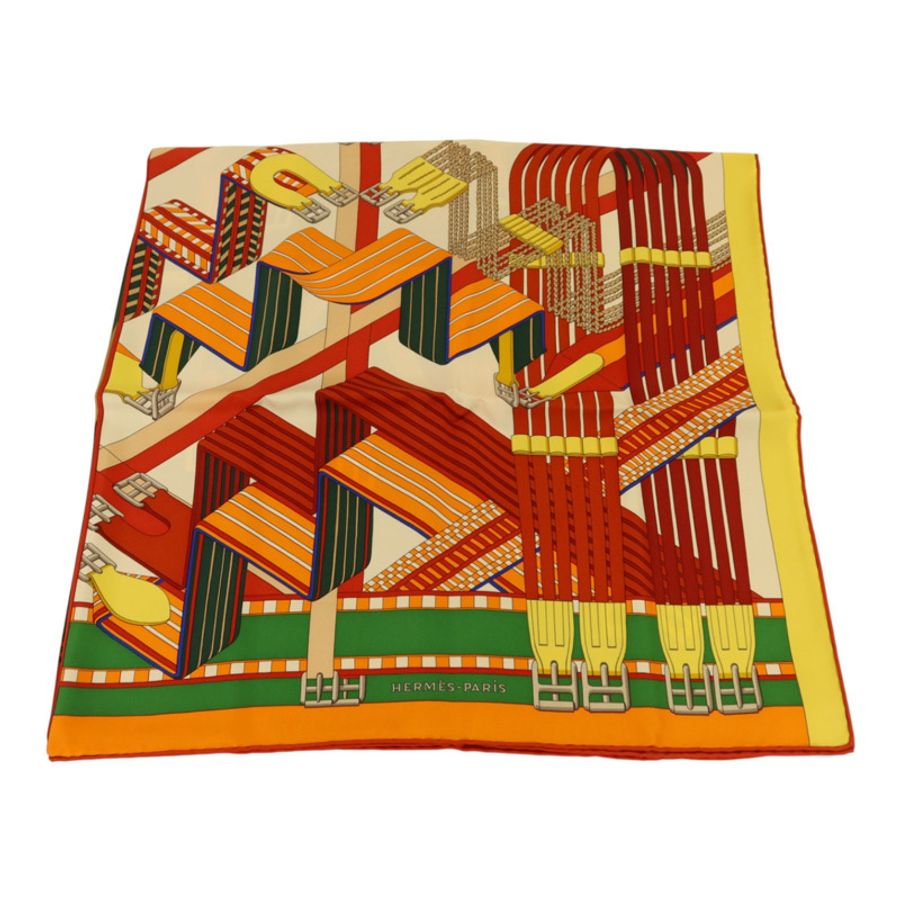 HERMES 【Hermes Fair】絲質Scarf 90x90絲巾-1