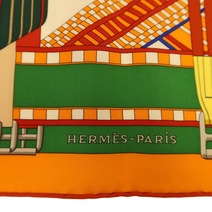 HERMES 【Hermes Fair】絲質Scarf 90x90絲巾-5
