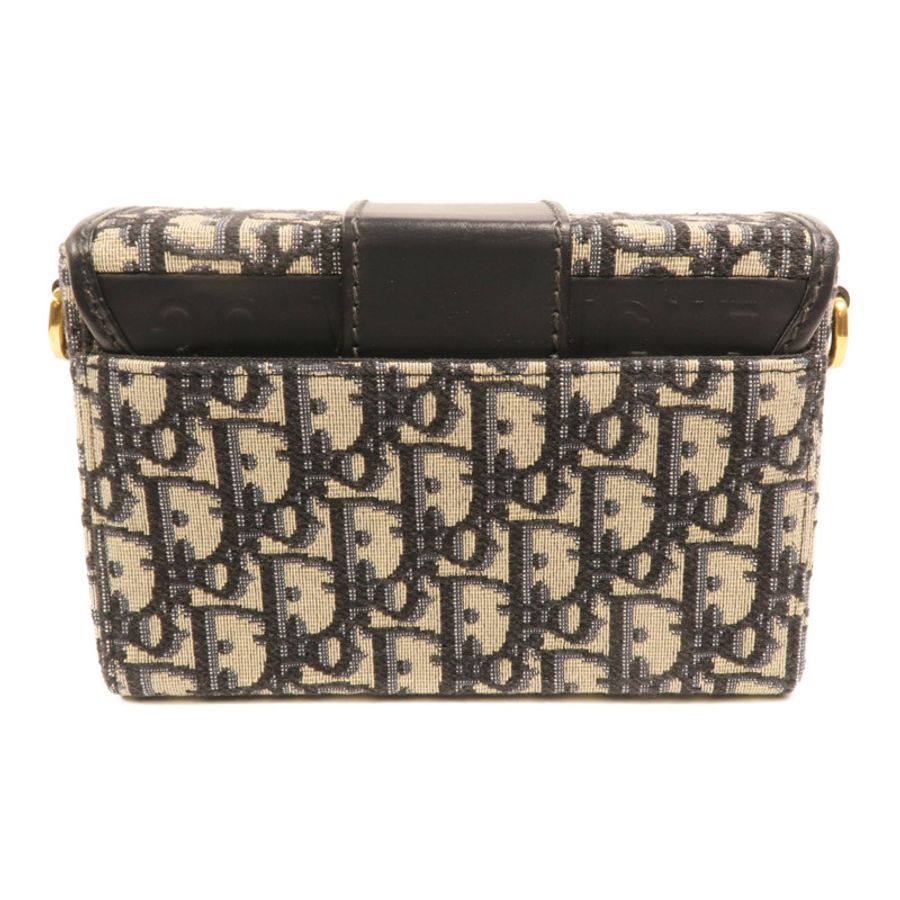 Dior 帆布/牛皮皮革Oblique Montaigne 30金扣肩背袋-1